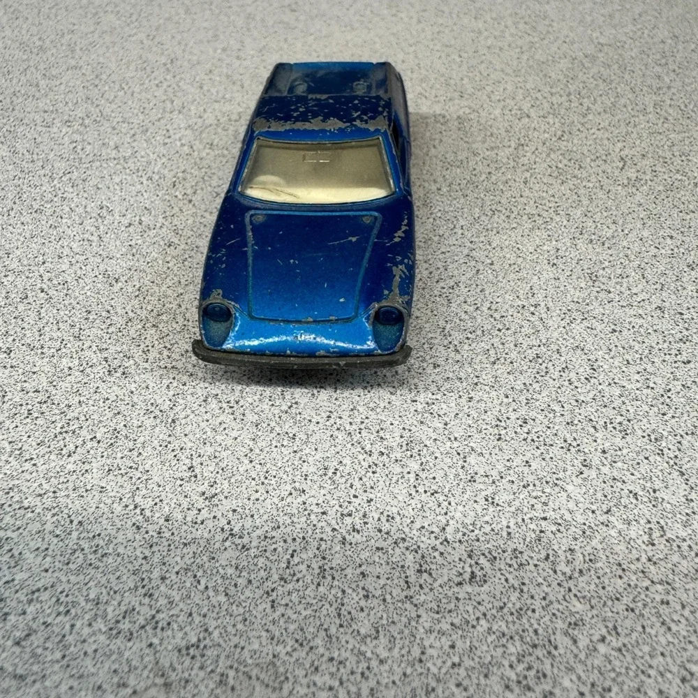 Vintage 1969 Matchbox Lesney No. 5 Lotus Europa Blue Diecast Model Car